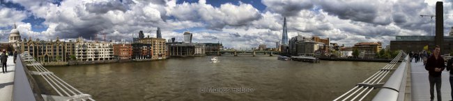 03.06.2014 - London, Millennium Bridge view.
