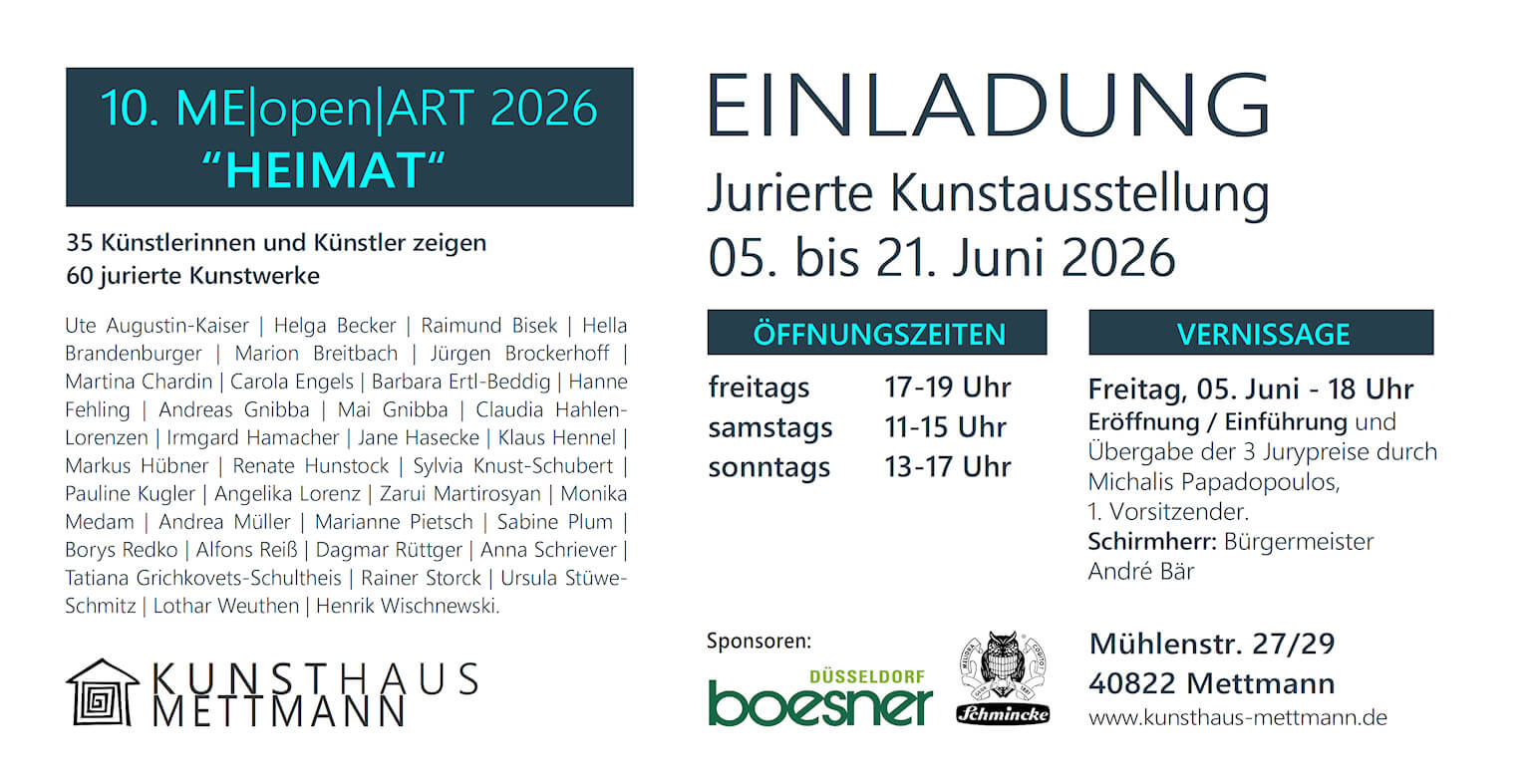 Einladung zur 10. ME|Open|ART 2026